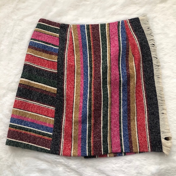 Sandro Paris Josy Mini Skirt Size 3 Multicolored - Picture 6 of 8